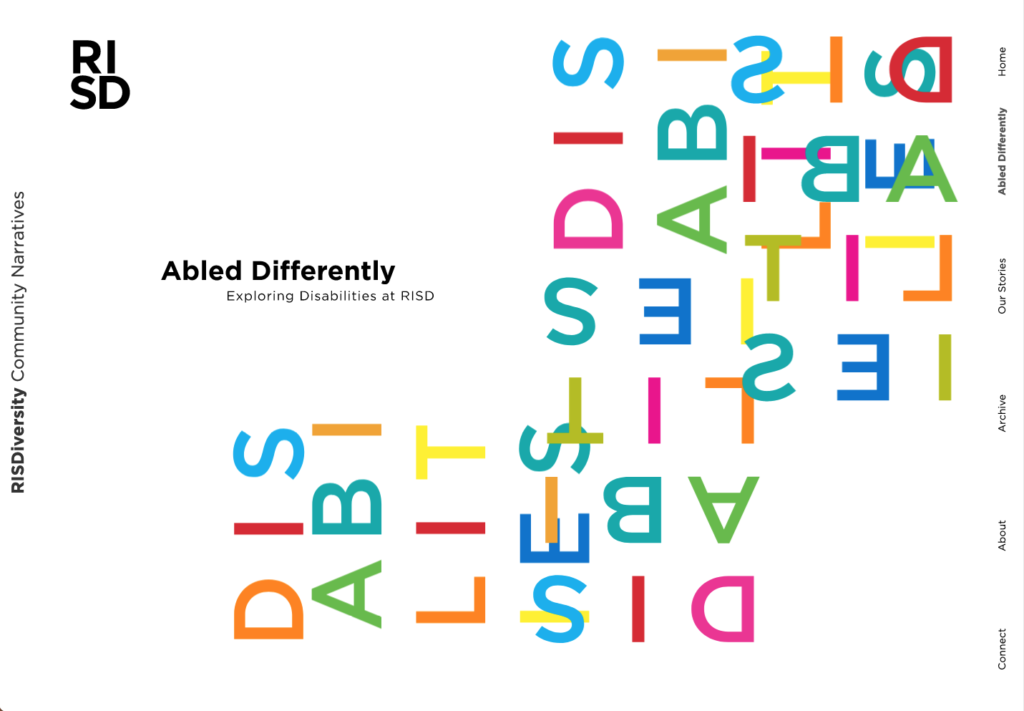 image of RISD diversity website